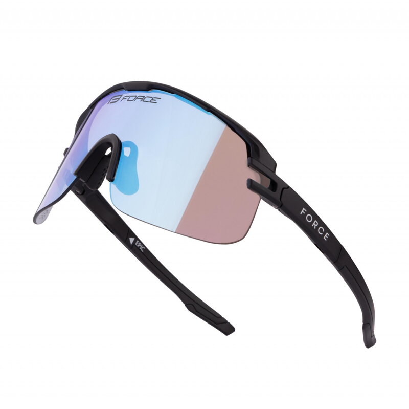 Force okuliare EPIC, čierne, modré fotochromatické sklo