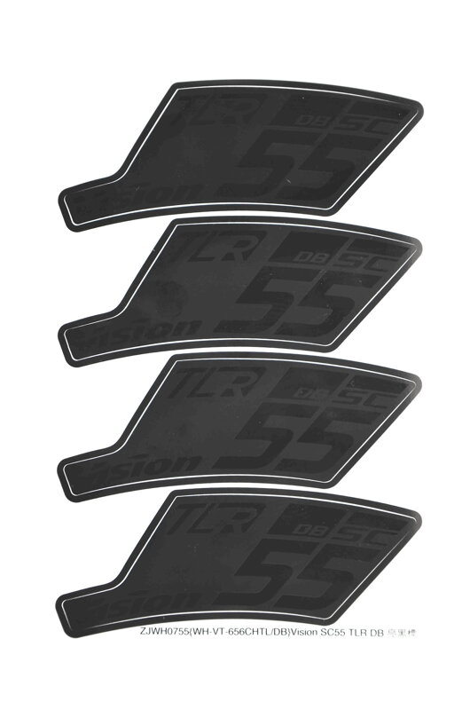 VISION nálepky na ráfik SC 55 DB TL ZJWH0755 (1set) , BLACK Vision