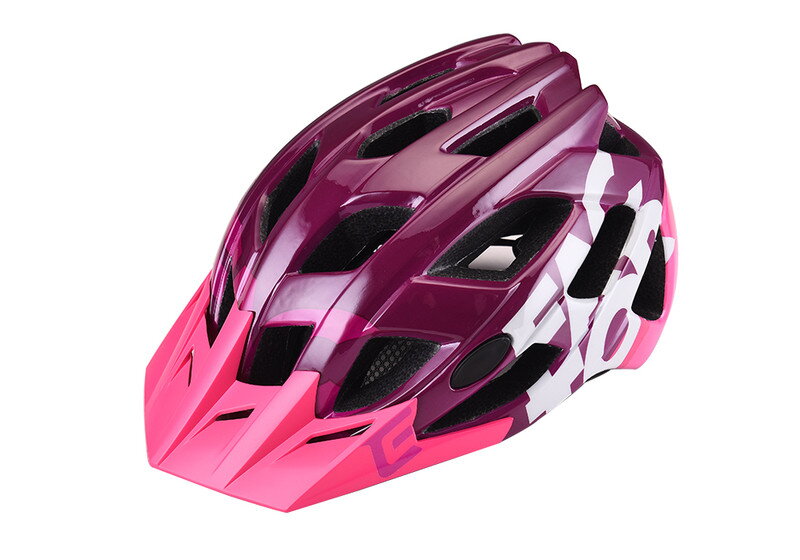 Extend prilba FACTOR bordo-grey M/L (58-61cm) shine