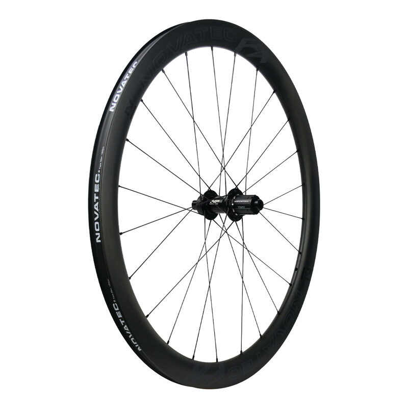 Novatec carbon Road disc wheels R4 Team-CL, tubeless ready, 12x100/12x142mm, Shimano HG
