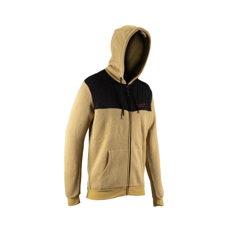 LEATT mikina na zips Tech  , Brass Brown