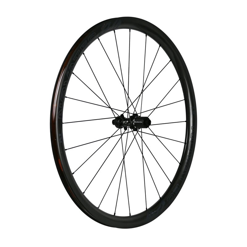 Novatec R3-CL Pro+, Carbon Road disc sada kolies, pevná os, CL, Shimano HG