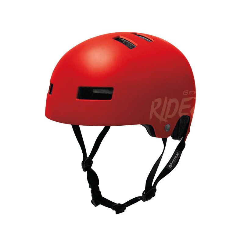 Force prilba RIDEZ BMX, červená matná