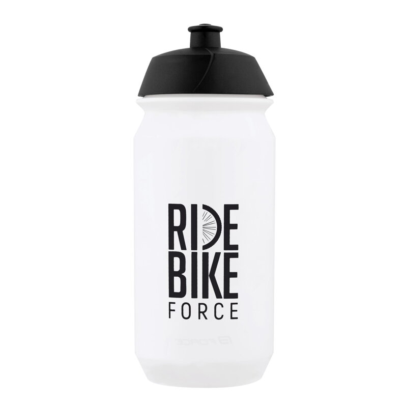 Force fľaša F RIDE BIKE 0,5 l, transparentná-čierna