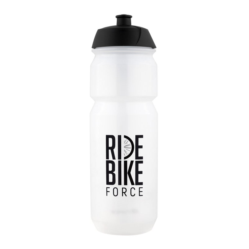 Force fľaša F RIDE BIKE 0,75 l, transparentná-čierna