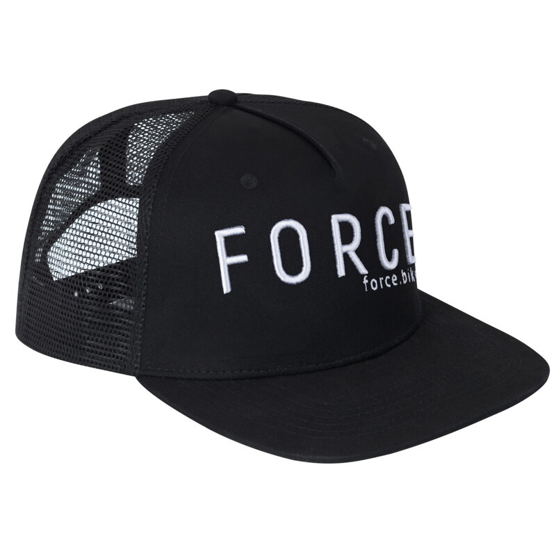 Force šiltovka TRUCKER LOGO 3D, čierno-biela