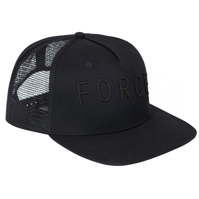 Force šiltovka TRUCKER LOGO 3D, čierna