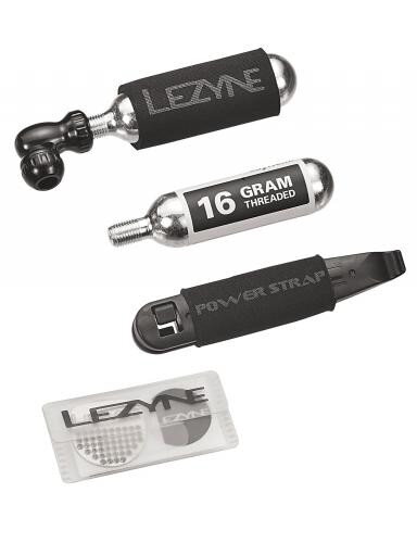 LEZYNE Bombičková pumpička sada REPAIR KIT CO2 pumpička + set na opravu defektu v taštičke