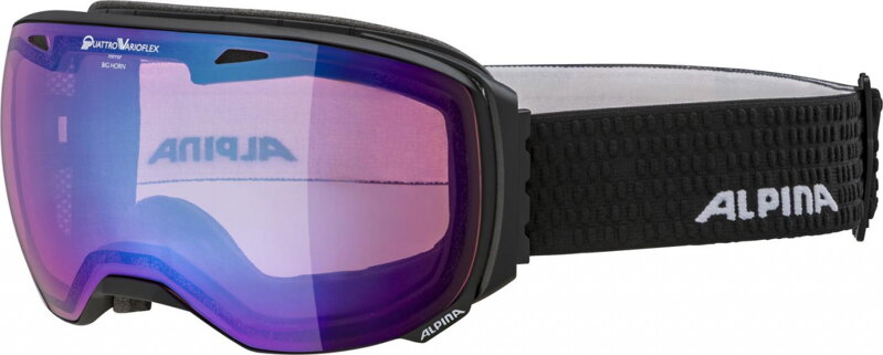 Lyžiarske okuliare Alpina BIG HORN QVM čierne matné, QVM blue sph Lyžiarske okuliare Alpina BIG HORN QVM čierne matné, QVM blue sph