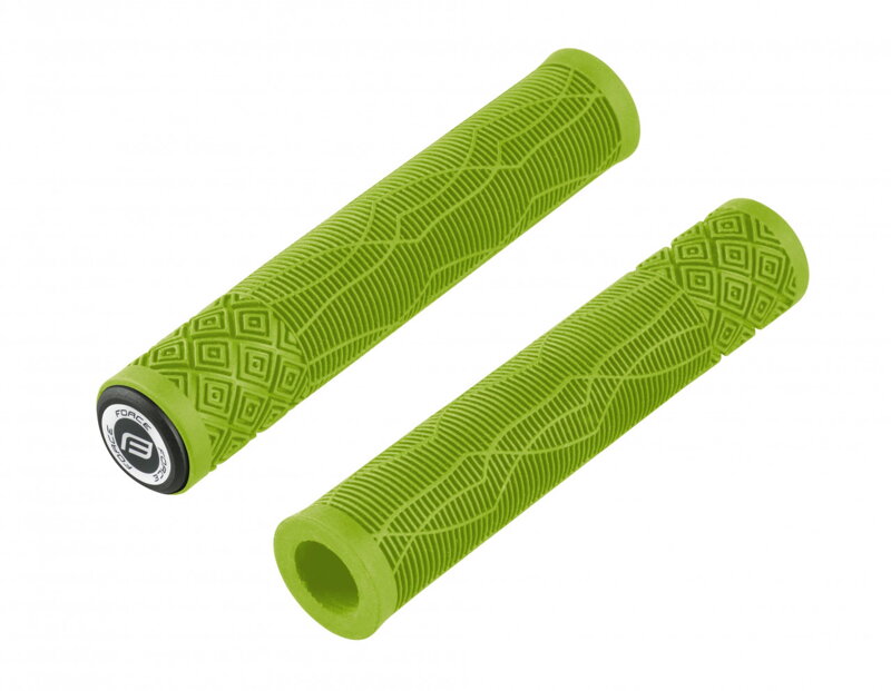FORCE gripy BMX160 gumové, zelené, balené FORCE gripy BMX160 gumové, zelené, balené