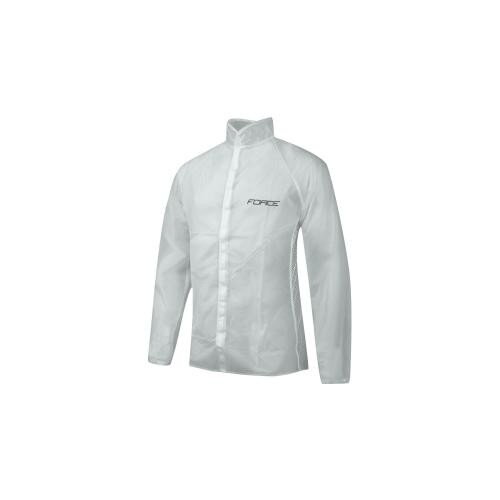 FORCE pláštenka PVC - transparent, suchý zips FORCE pláštenka PVC - transparent, suchý zips