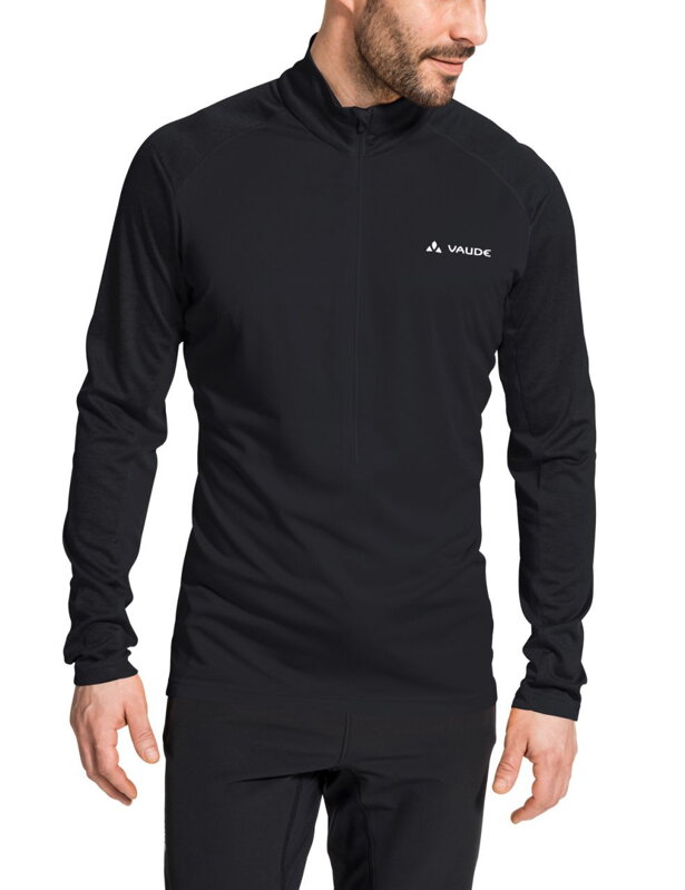 Vaude tričko s dlhým rukávom Larice Light, pánske, čierna Vaude tričko s dlhým rukávom Larice Light, pánske, čierna