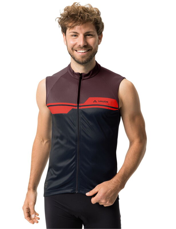 Vaude cyklistický dres bez rukávov Posta, dark oak, pánsky Vaude cyklistický dres bez rukávov Posta, dark oak, pánsky