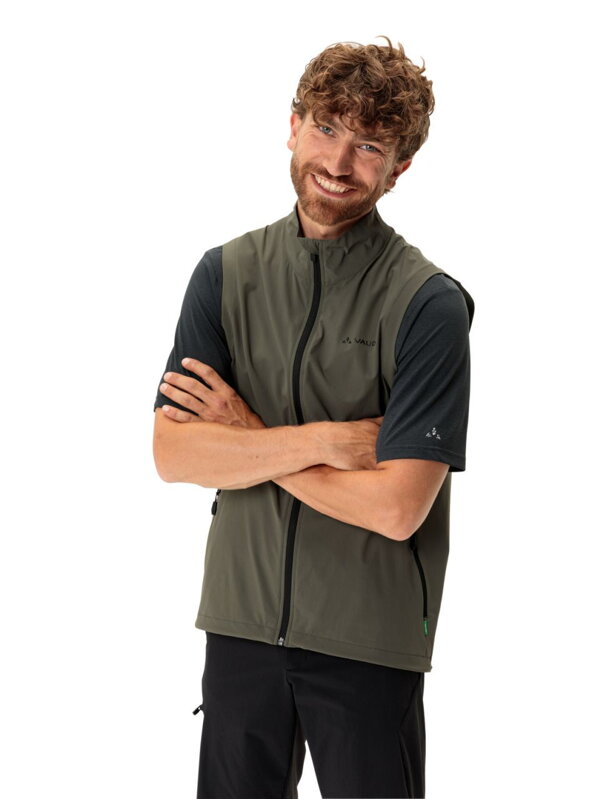 Vaude cyklistická vesta Yaras, pánska, khaki Vaude cyklistická vesta Yaras, pánska, khaki