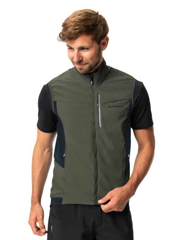 Vaude cyklistická vesta Kuro Air, khaki, pánska Vaude cyklistická vesta Kuro Air, khaki, pánska