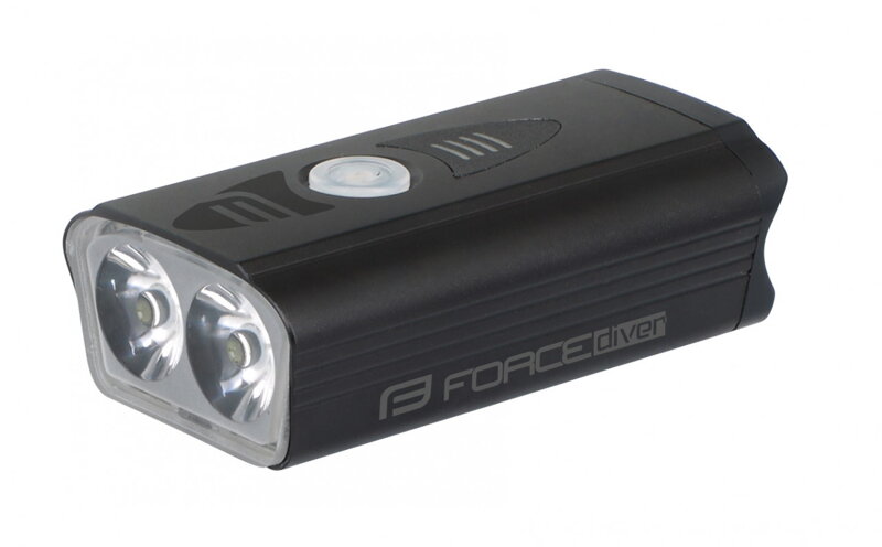 FORCE svetlo predné DIVER 900 LM, USB, čierne FORCE svetlo predné DIVER 900 LM, USB, čierne