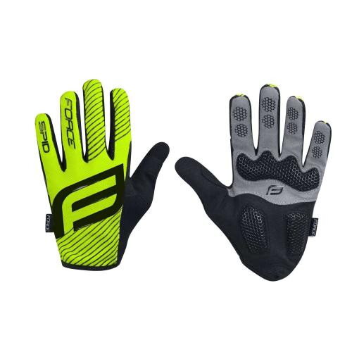 FORCE rukavice MTB SPID letné, bez zapínania, fluo FORCE rukavice MTB SPID letné, bez zapínania, fluo