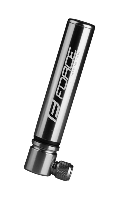 FORCE pumpa MINI hliníková, čierna FORCE pumpa MINI hliníková, čierna