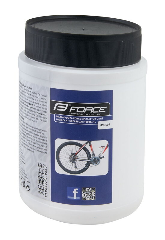 FORCE mazivo-dóza mazací tuk, lítny, žltý, 1000g = 1l FORCE mazivo-dóza mazací tuk, lítny, žltý, 1000g = 1l