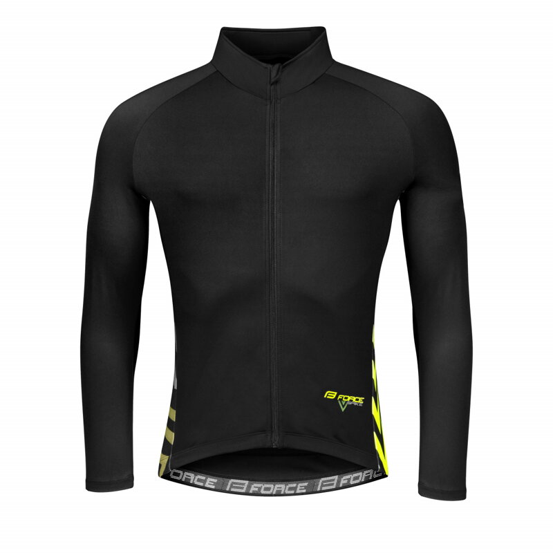 FORCE dres SPIKE dlhý rukáv, čierno-fluo FORCE dres SPIKE dlhý rukáv, čierno-fluo