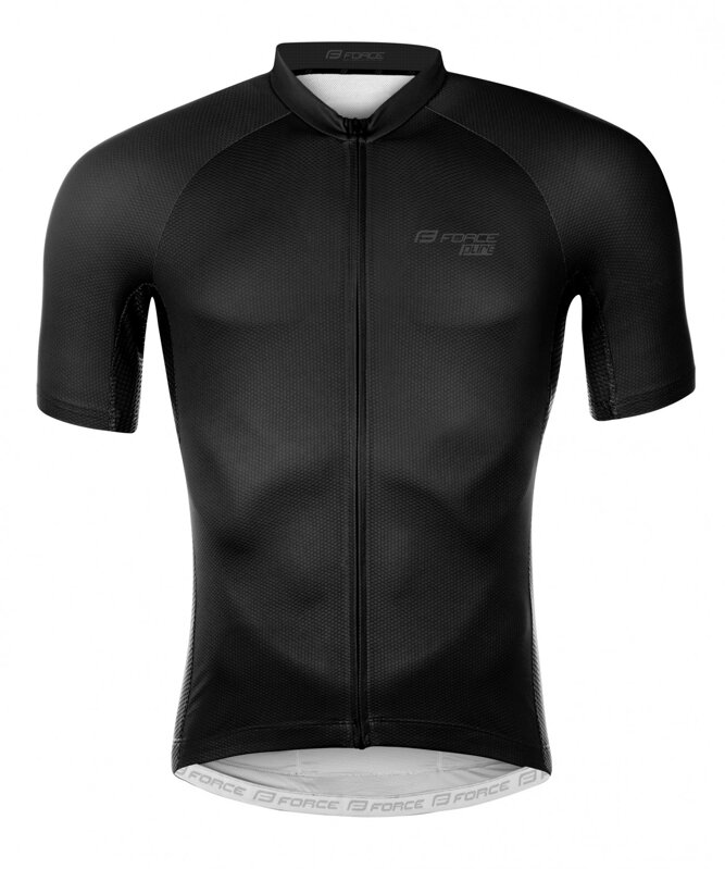 FORCE dres PURE krátky rukáv, čierny FORCE dres PURE krátky rukáv, čierny