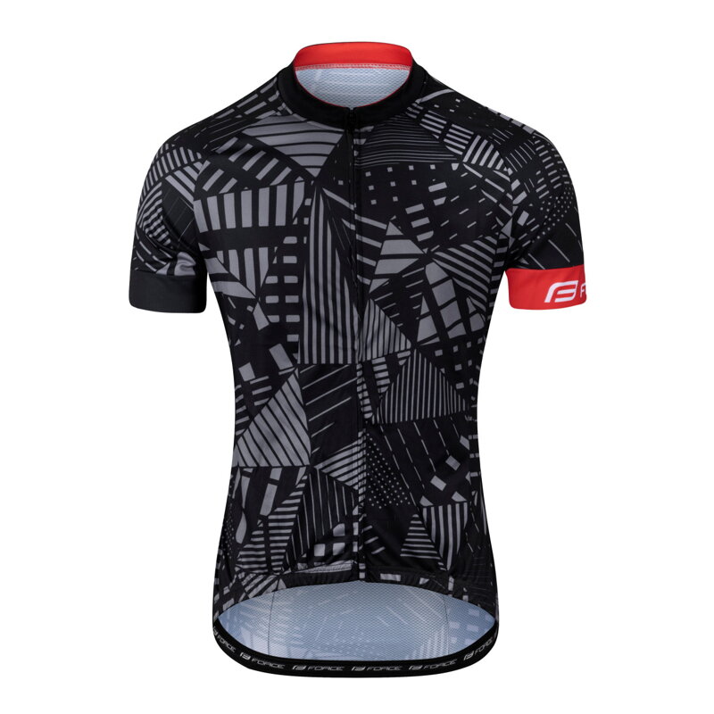 FORCE dres SHARD krátky rukáv, čierno-šedý FORCE dres SHARD krátky rukáv, čierno-šedý