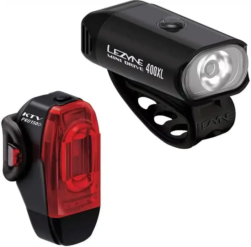 Lezyne set svetiel MINI DRIVE 400XL/KTV DRIVE PRO+ Lezyne set svetiel MINI DRIVE 400XL/KTV DRIVE PRO+
