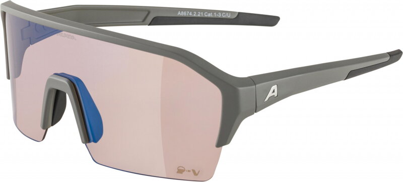 ALPINA Cyklistické okuliare RAM HR Q-Lite V moon-grey ALPINA Cyklistické okuliare RAM HR Q-Lite V moon-grey