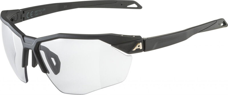 ALPINA Cyklistické okuliare TWIST SIX HR V čierne matné ALPINA Cyklistické okuliare TWIST SIX HR V čierne matné