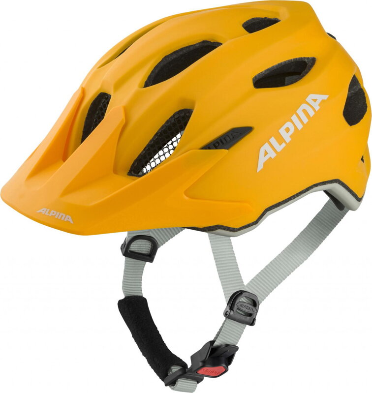 ALPINA Cyklistická prilba Carapax JR ohnivo žltá ALPINA Cyklistická prilba Carapax JR ohnivo žltá