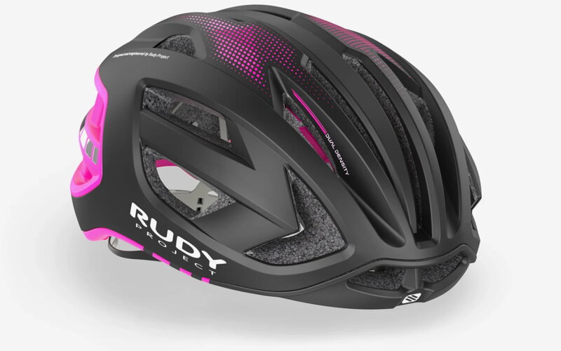 RUDY PROJECT cyklistická prilba EGOS , BLACK / PINK FLUO -MATTE