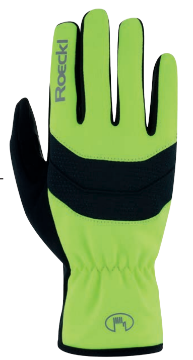 ROECKL Rukavice cyklistické zimné RAIANO fluo žlté ROECKL Rukavice cyklistické zimné RAIANO fluo žlté