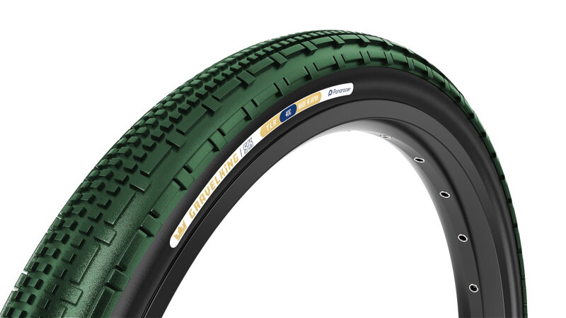 PANARACER plášť Gravelking SK - 700 , kevlar , British Racing Green , Black sidewall