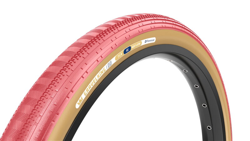 PANARACER plášť Gravelking SS - 700 , kevlar , Sakura , Brown sidewall