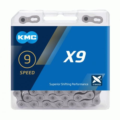 KMC Reťaz X 9 šedá 114 článkov, 27 rýchlostí KMC Reťaz X 9 šedá 114 článkov, 27 rýchlostí