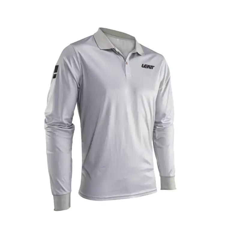 Leatt polo triko Team Long, pánske, steel Leatt polo triko Team Long, pánske, steel