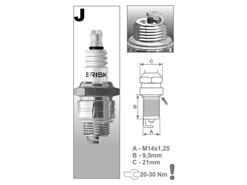 Sviečka Brisk JR19