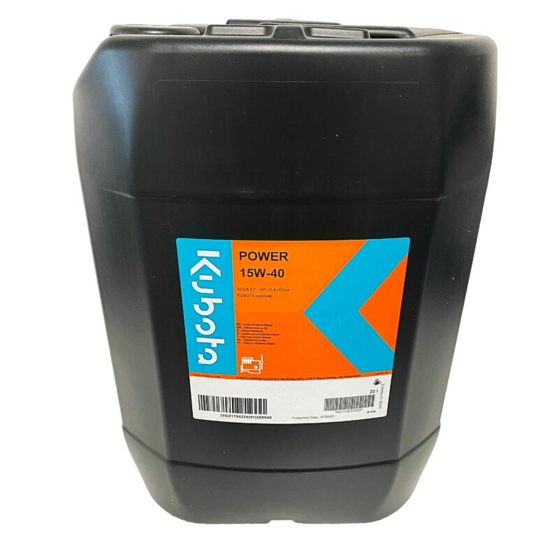 Olej Kubota - motorový 15W40 20L Olej Kubota - motorový 15W40 20L
