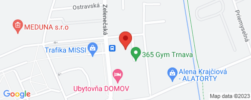 Google map: Zelenečská 111 917 01 Trnava